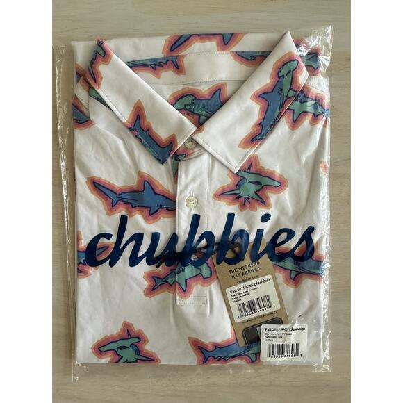 Chubbies Performance Polo. "The Vanna Apex Swimmer" Men’s Medium NEW - Picture 1 of 4
